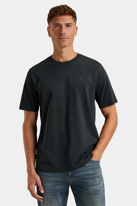 Cast Iron short sleeve r-neck regular fit in